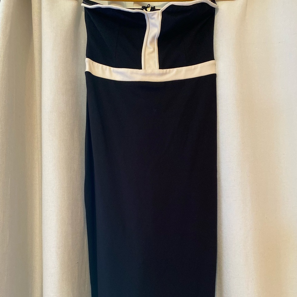Express strapless midi dress